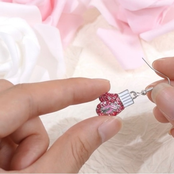 Breast Cancer Awareness.. Beautiful Earrings.. Pink for a Cause! - Picture 6 of 9
